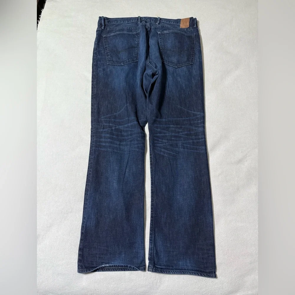 Gap 1969 Jeans Mens 40x33 Blue‎ Standard Straight Dark Wash Mid Rise Denim